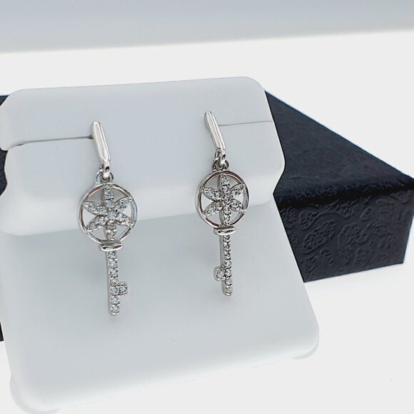 925 sterling silver luxury CZ earrings for women/girls, Best for gRJUS215 - Picture 11 of 11